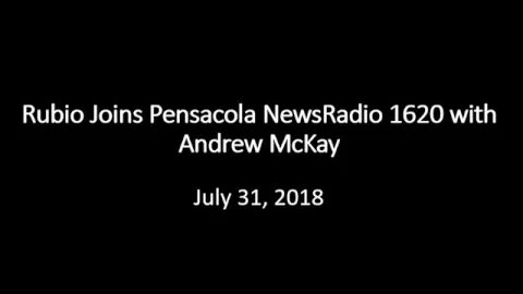 Rubio joins Pensacola NewsRadio 1620 to discuss Paid Family Leave, DETER Act