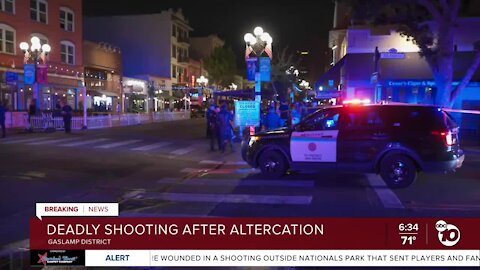 Police investigate deadly shooting in Gaslamp Quarter