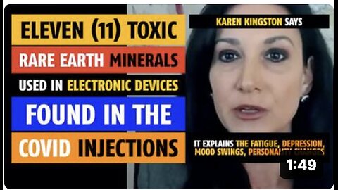 Eleven toxic rare earth minerals used in electronic devices found in Covid injections, note Kingston