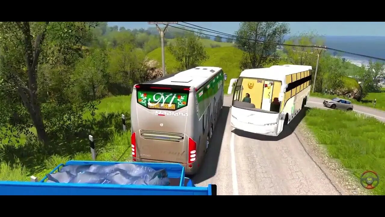 euro truck simulator 2 / volvo bus / game play video