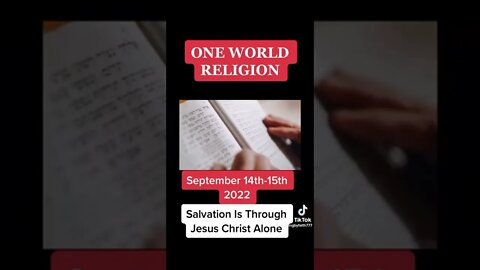 One World Religion... Its Coming