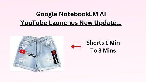 Google NotebookLM AI YouTube Launches New Update...