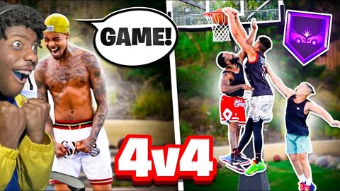 HUNCHOSXPERSTAR REACTS TO UNBELIEVABLE 4V4 REMATCH VS FLIGHT! * CASH GOT DUNKED ON!!!