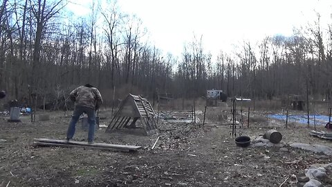 Melanie & I Cleaning Up The Off Grid Homestead