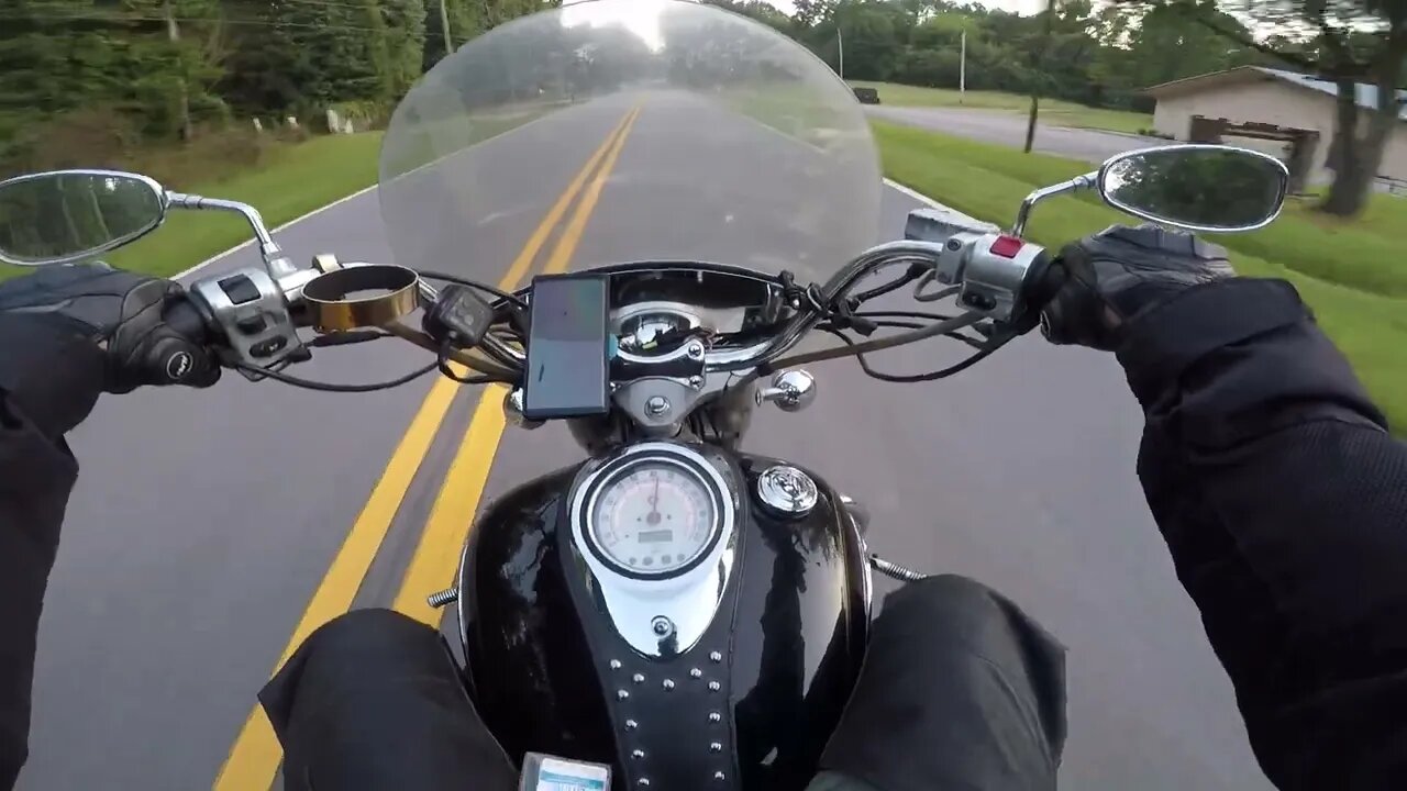 Continuing a Bad Day... Motorcycle Falling into a Ditch