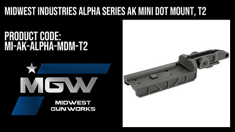 Midwest Industries Alpha Series AK Mini Dot Mount, T2 - MI-AK-ALPHA-MDM-T2