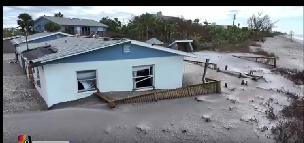 MANASOTA KEY, FLORIDA AFTER HURRICANE MILTON'S DEVASTATING STORM SURGE