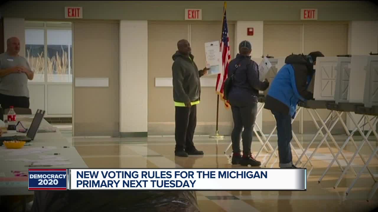 New voting rules for the Michigan Primary next Tuesday