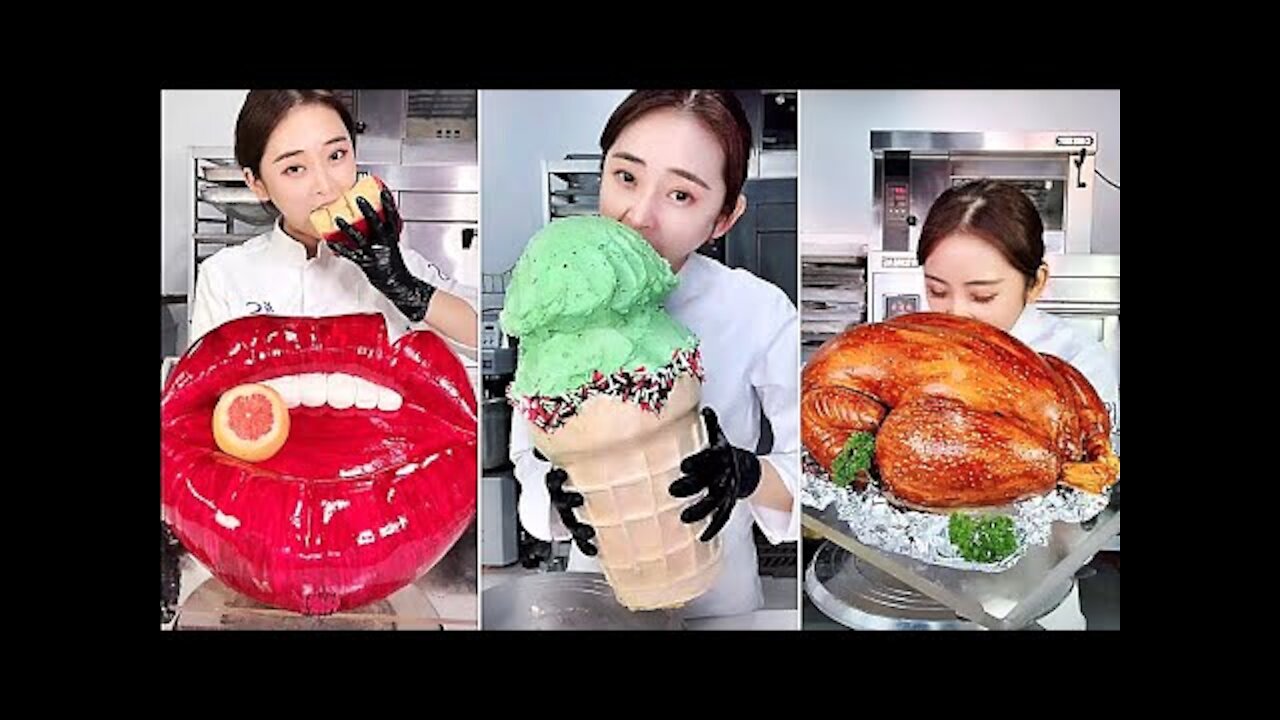 RELAXING AMAZING MAKING REALISTIC CAKES AND CANDYS 🍰🍭 GREAT SHEEF 😱❤️