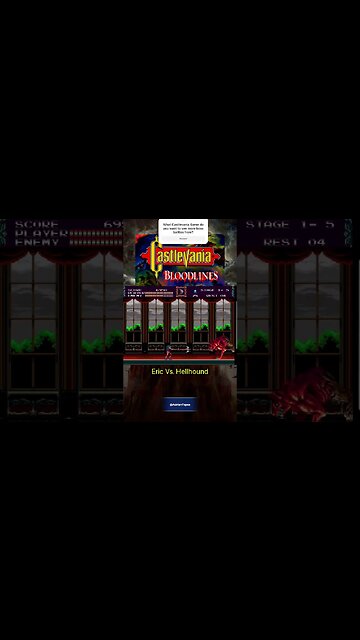 Castlevania : Bloodlines - Eric Lecarde vs. Hellhound #adriantepes #gaming #castlevania #bloodlines