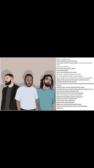 Kendrick Lamar says "motherf*ck the big 3, n*gga, it's just big me"