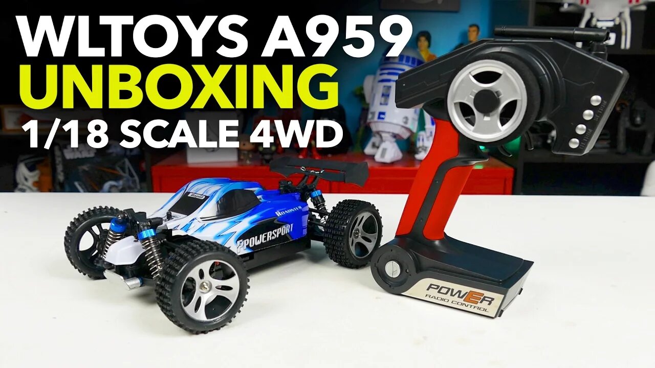 WLTOYS A959 Vortex 1/18 Scale 4WD RC Buggy UNBOXED