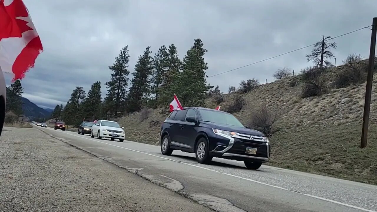 Vernon to Osooyos convoy March 19th 2022