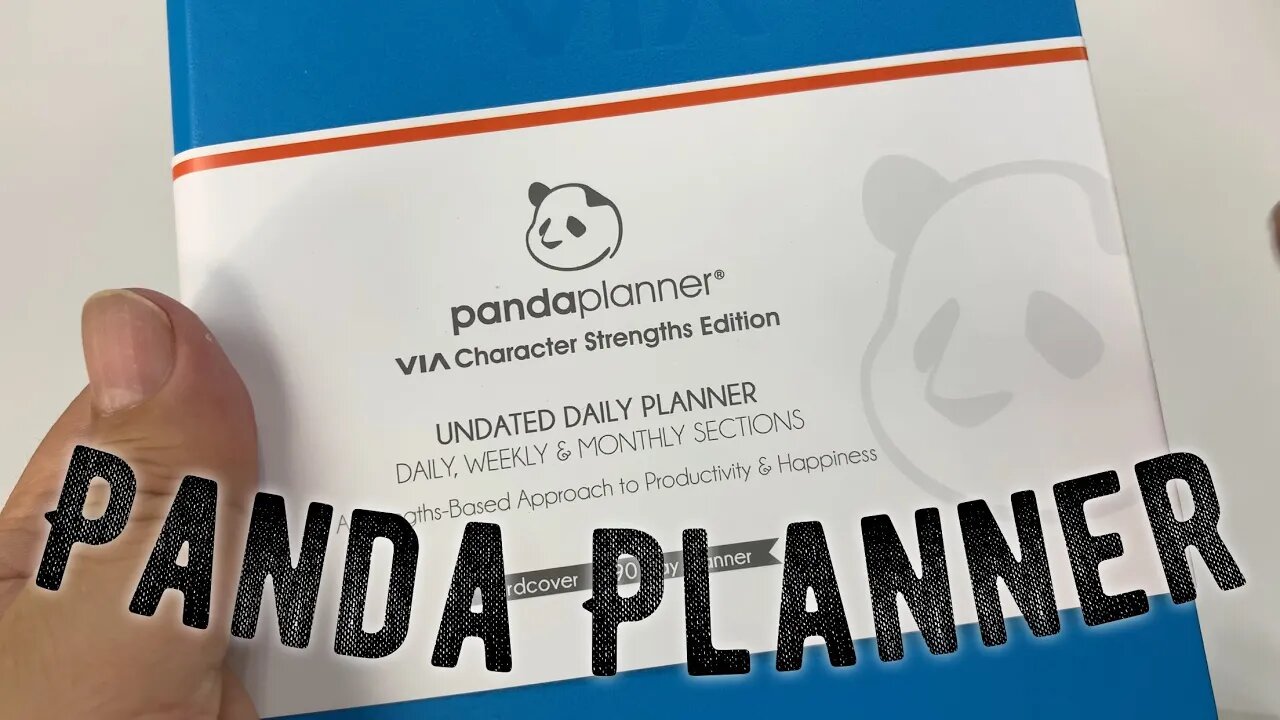 Character Strengths Daily Panda Planner Unboxing