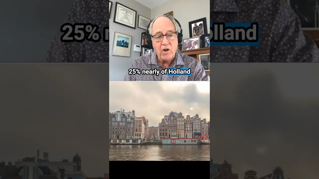 Worried About Rising Sea Levels? 60% of Netherlands Land Is Below Sea Level #shortvideo