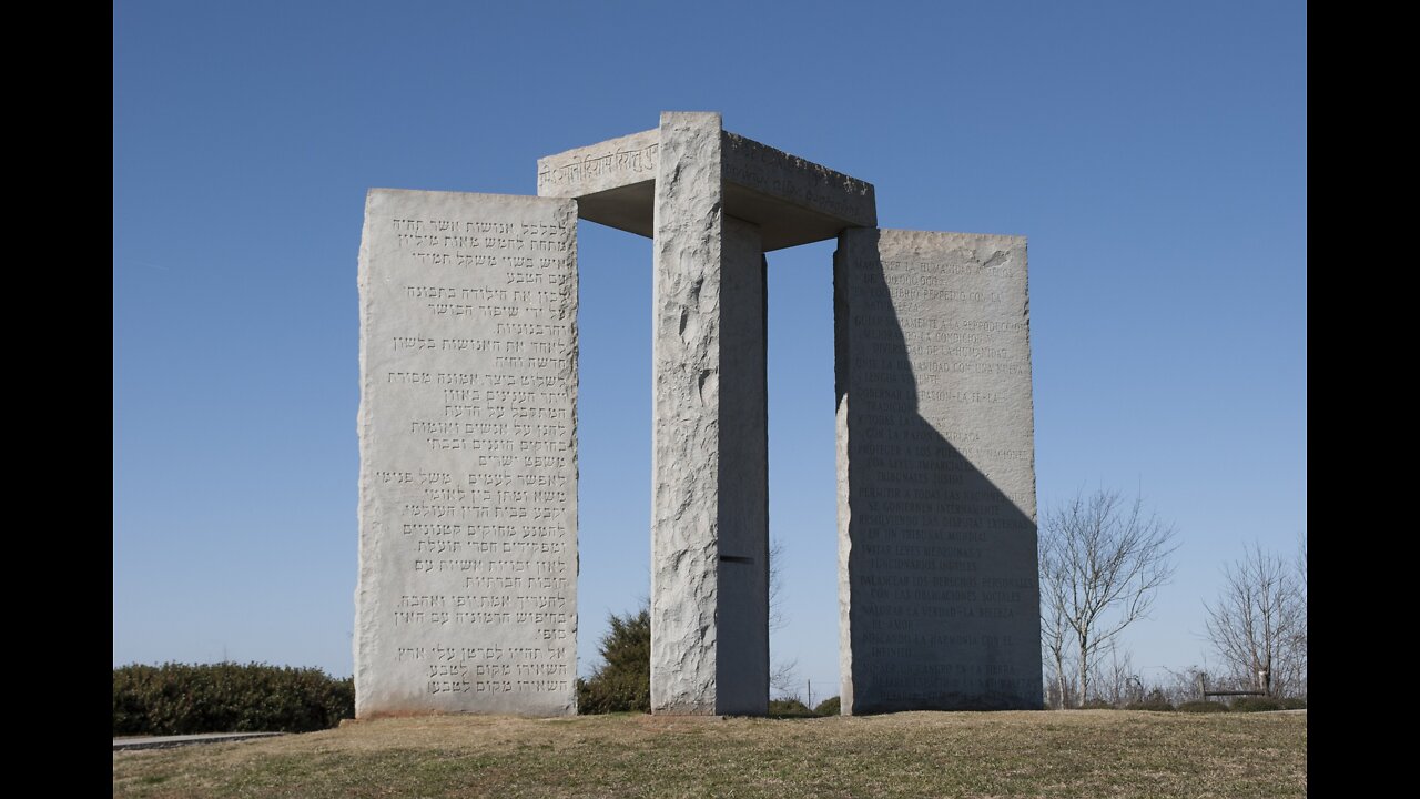 GEORGIA GUIDESTONES BLOWN UP