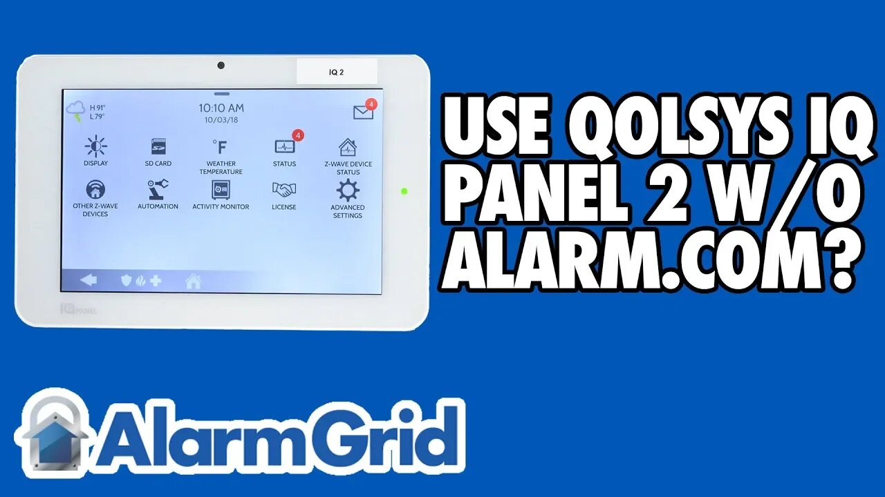 Can I Use a Qolsys IQ Panel 2 w-o Alarm.com?