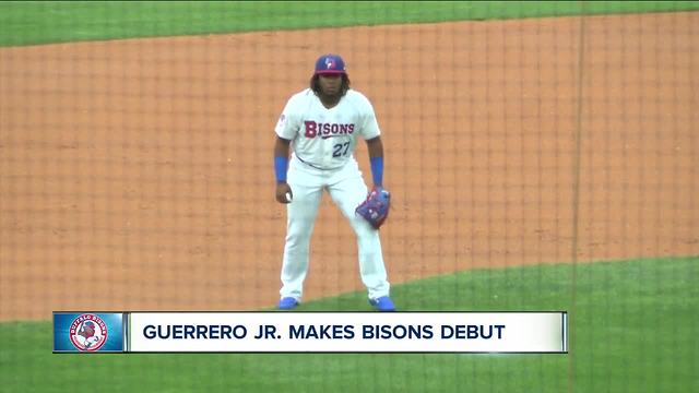 Vlad Guerrero Jr. makes Buffalo Bisons debut