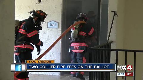 Contentious Collier fire fees to be decided on August ballot