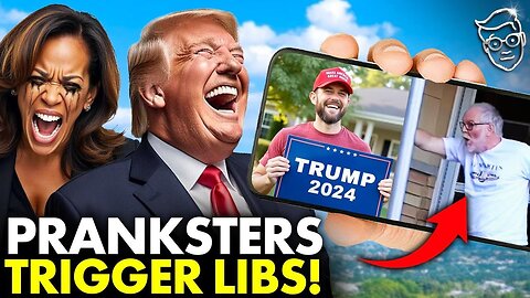 Hysterical PRANK: Swapping Libs Kamala Yard Signs With Trump Signs! Libs SCREAM in Panic Attack!