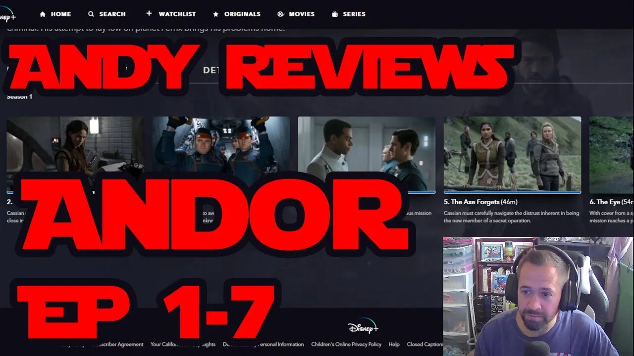 Andy Reviews Andor Episode 1-7 - Star Wars