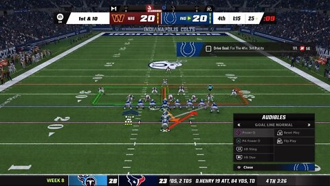 Madden NFL 23 J. Taylor 75 yd TD run #Colts