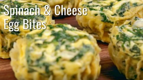 Keto Diet Recipes Spinach & Cheese Egg Bites