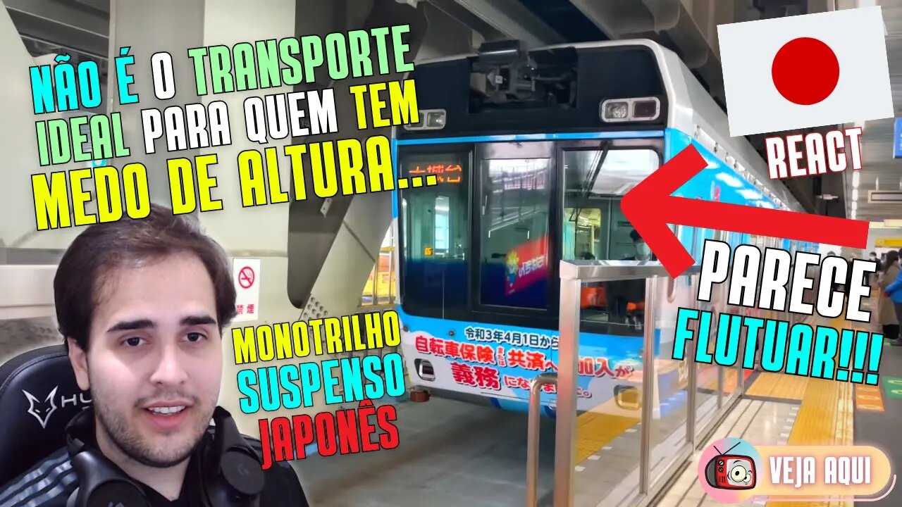 PARECE QUE FLUTUA! Conheça o MONOTRILHO SUSPENSO DO JAPÃO! | Veja Aqui React