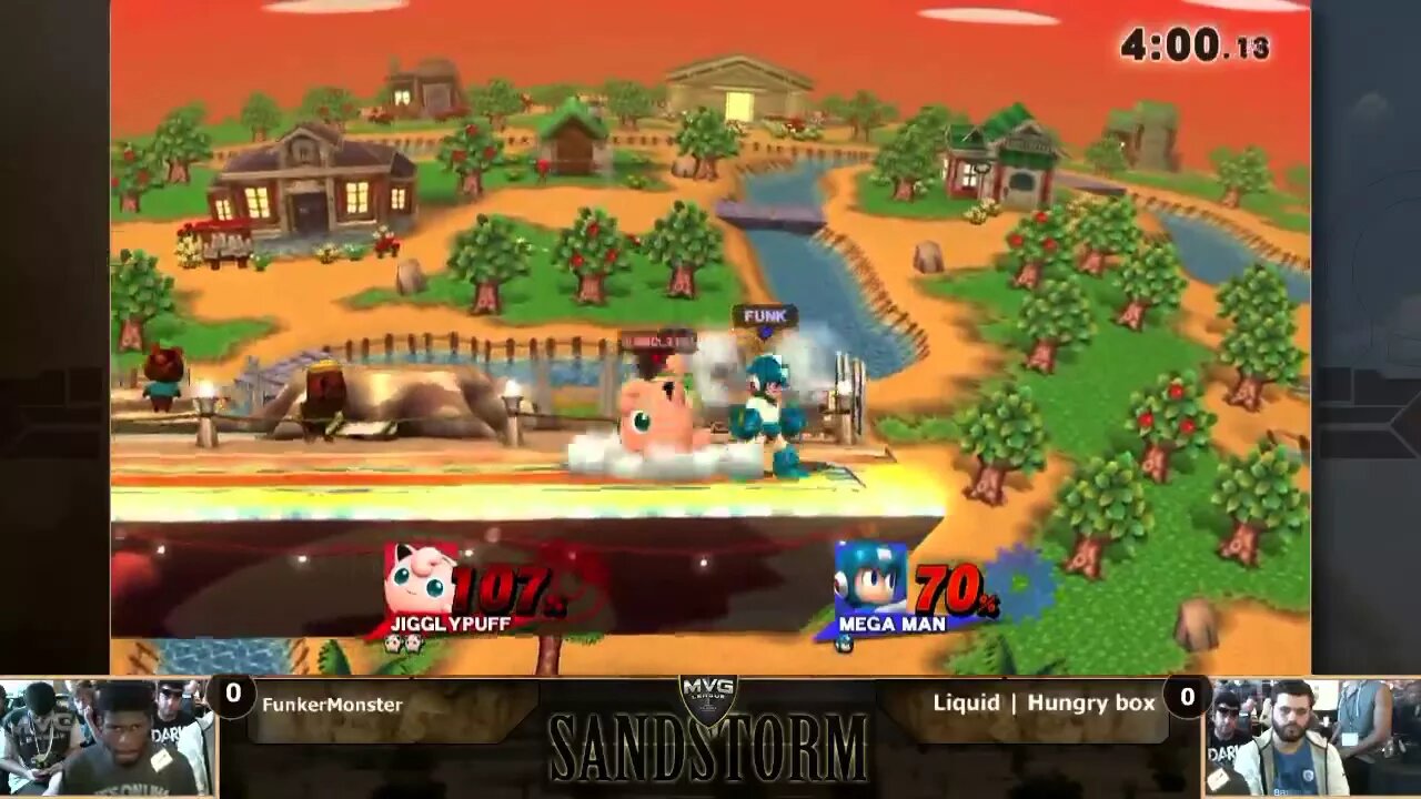 MVG Sandstorm: Singles - Funkermonster (Mega Man) vs. Liquid'HungryBox (Jigglypuff)
