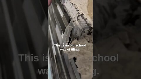 The Worst Way To Install A Kitchen Backsplash #shorts