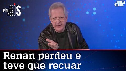 Augusto Nunes: Renan não se equivocou, ele sabia bem o que estava fazendo