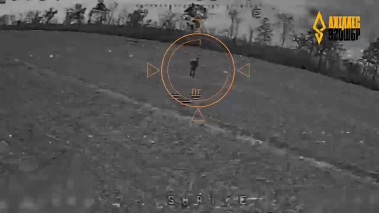 This Russian fascist was just standing in the middle of the field, not even trying to run.