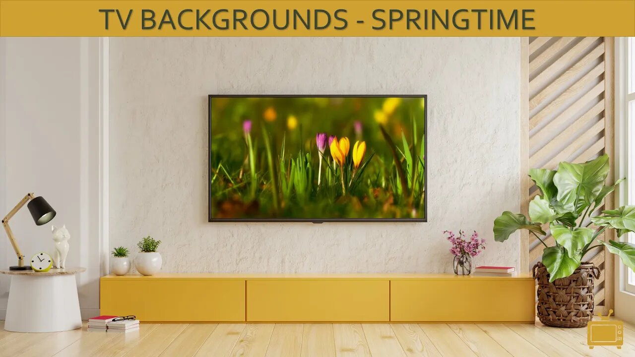 TV Background Springtime Screensaver TV Art Single Slide / No Sound