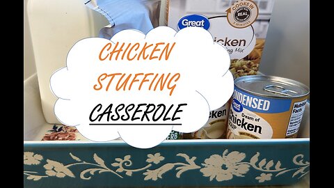 Chicken and Stuffing Casserole Bake | Fall Dinner Iead!