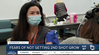 Fears of not getting 2nd shot grow