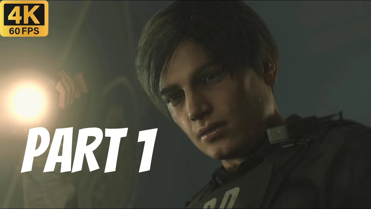 RESIDENT EVIL 2 Walkthrough Gameplay Part 1 (Leon A) [4K 60FPS] - No Commentary (Full Game)