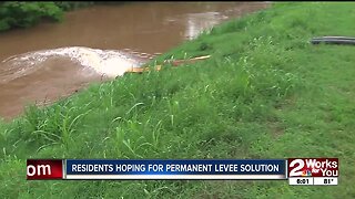 Residents hoping for permanent levee solution