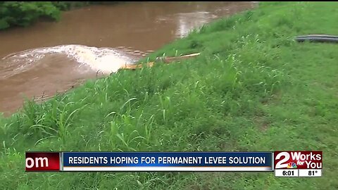 Residents hoping for permanent levee solution