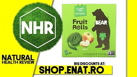 Bear, Fruit Rolls, Apple, 5 Packs, 0.7 oz (20 g) Each