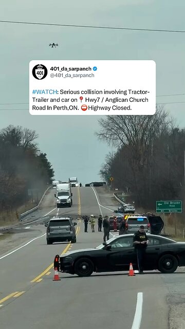Serious Crash In Perth Ontario
