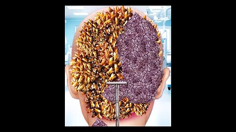 ASMR treatment of head || infected with maggots and dog-ticks using 2D animation|| #asmr