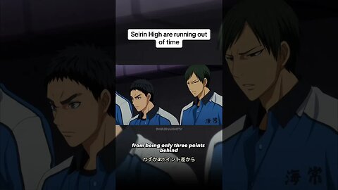 Seirin High are running out of time 😬 #anime #kurokonobasket #fyp