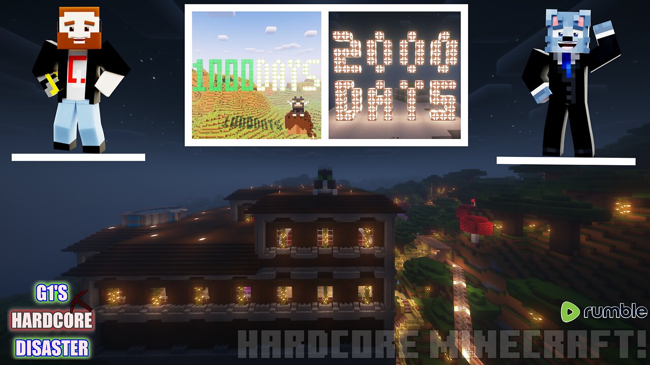 🔴LIVE - HARDCORE MINECRAFT! 2000+ Days! - Rumble Exclusive Minecraft Stream!