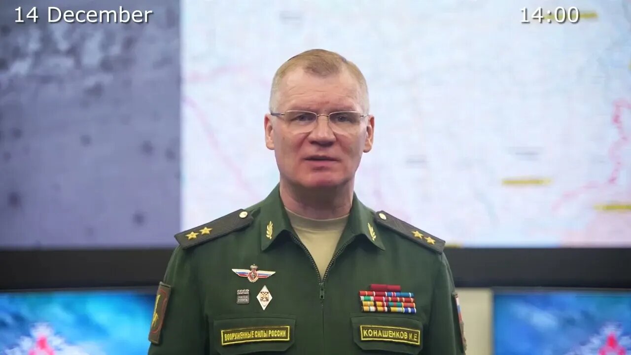 Russia MoD: report on the progress of the special military operation in Ukraine (14 December 2022)