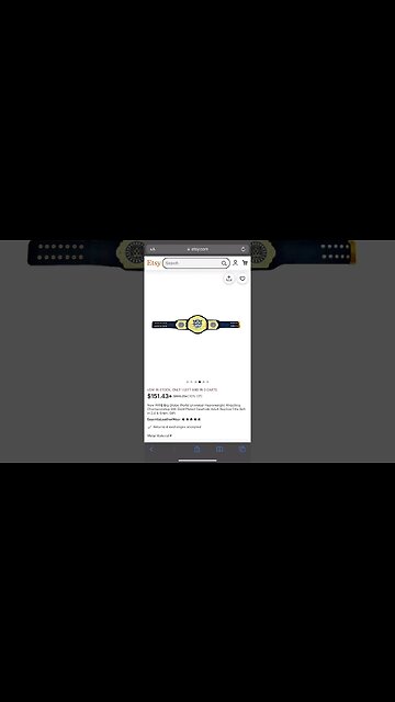 I Bought The Brand New WWE Big Gold World Heavyweight Title From Etsy!?! #shorts