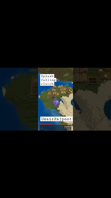 falling clutch in minecraft #minecraft #minecraftmemes #minecraftshorts