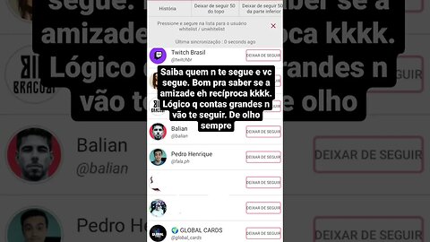 Seguidores e não seguidores . Busque no Gplay #instagram #seguindo #naoseguindo #unfollow #follow