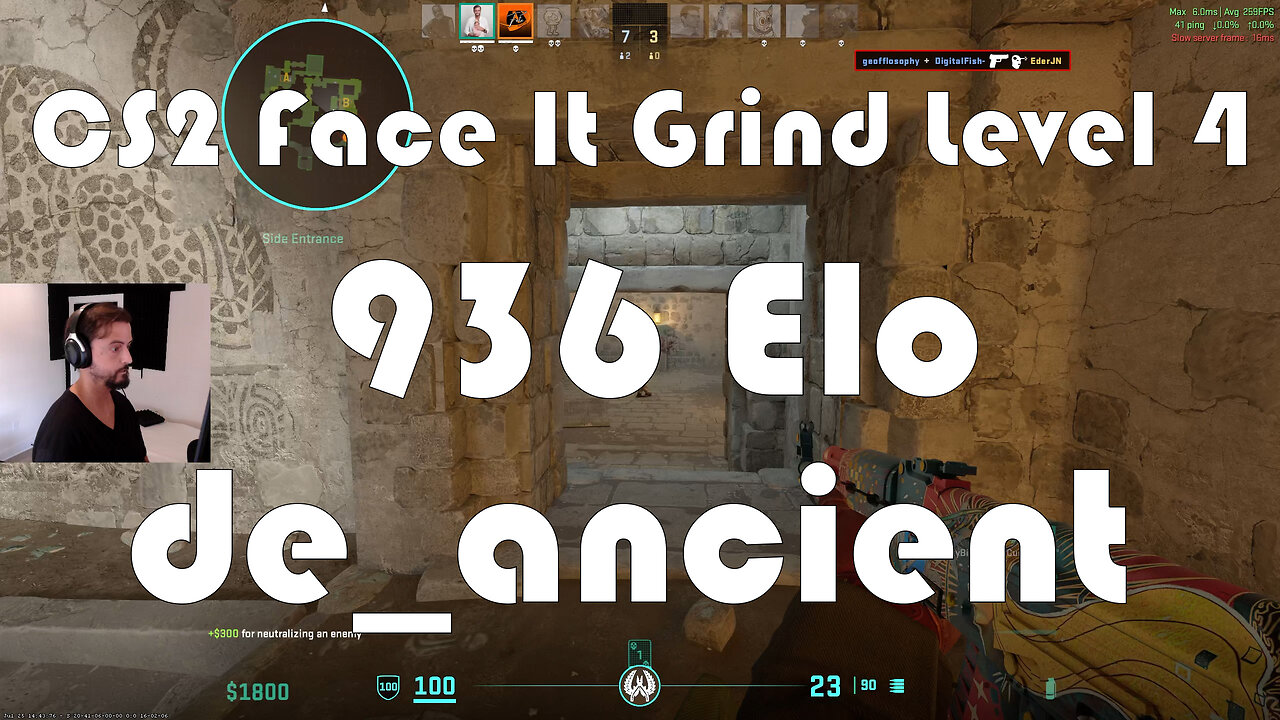 CS2 Face-It Grind - Face-It Level 4 - 936 Elo - de_ancient