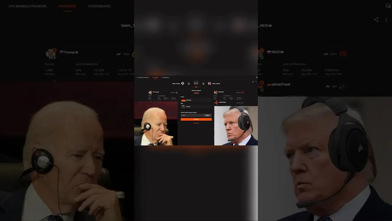 👔😂Trump vs. Biden Play CS! #counterstrike #funny #esports #faceit