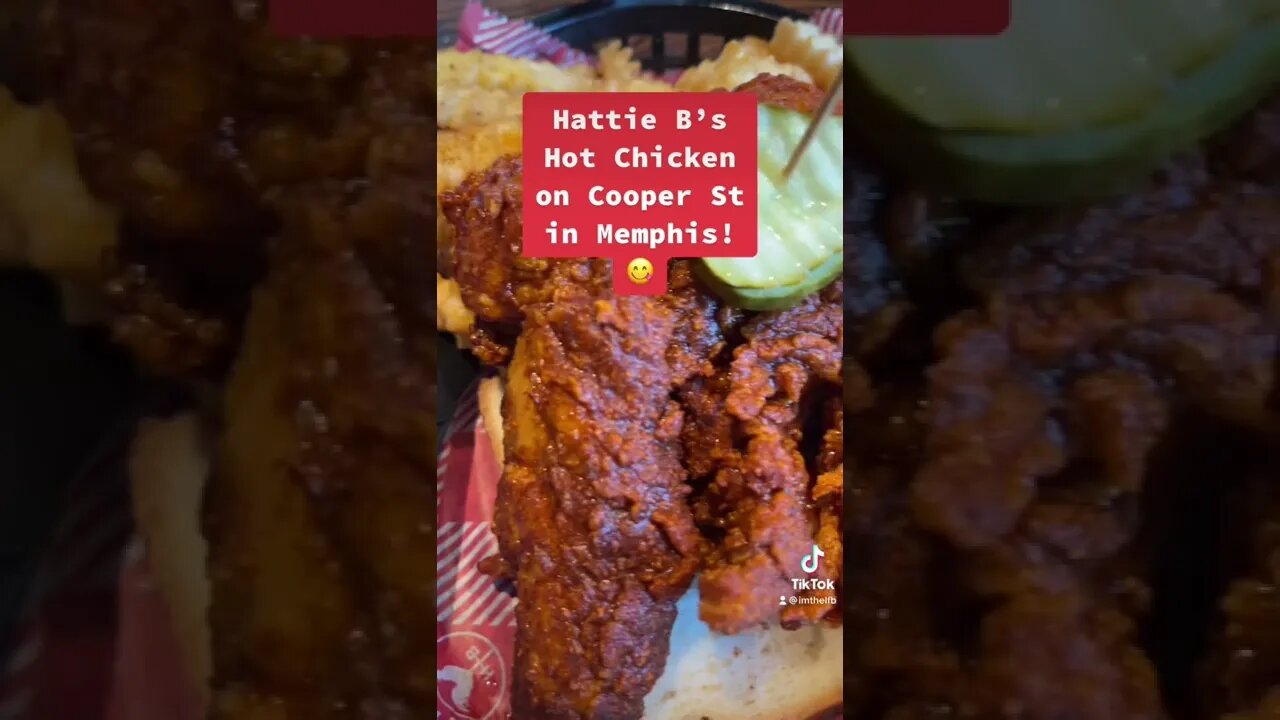 Treat yourself to #HattieBs Hot Chicken in #Memphis! So, so good! #food #chicken #hot #spicy